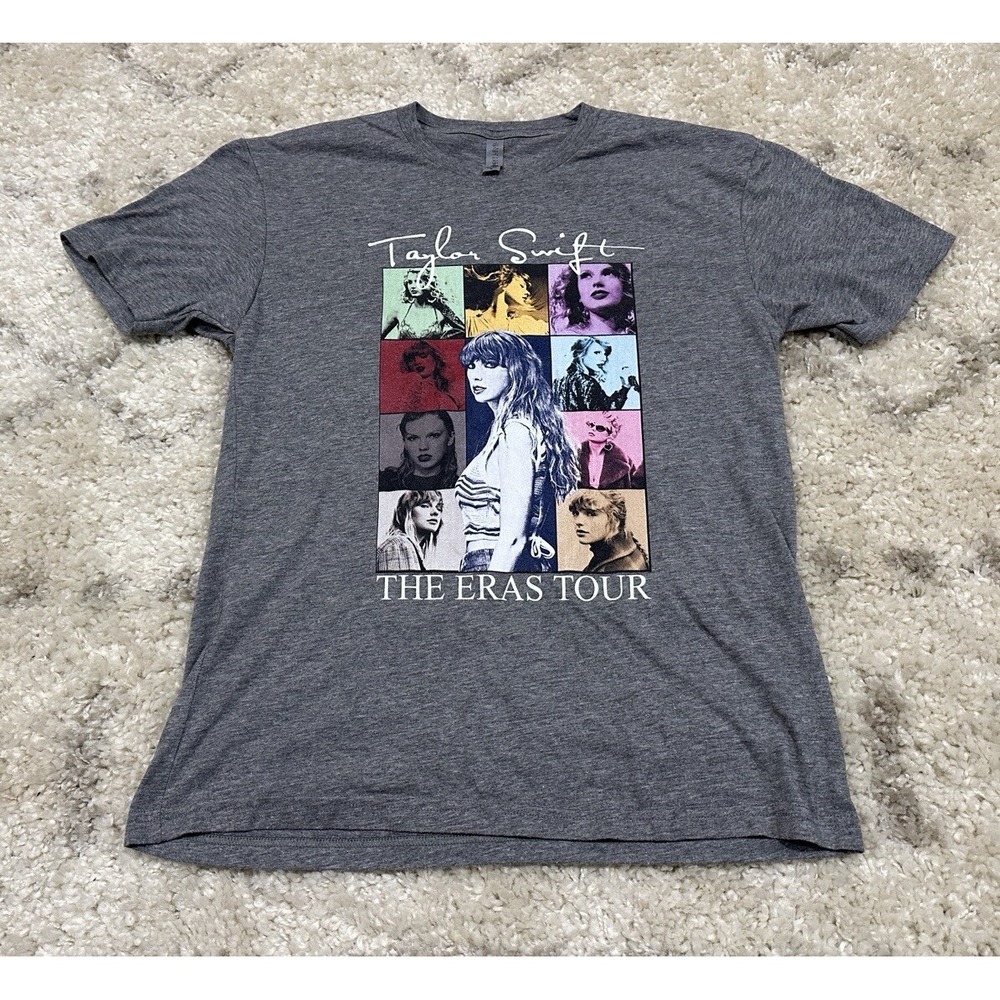 Taylor Swift The Eras Tour 2023 T Shirt Womens Medium Gray